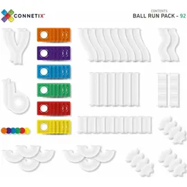Connetix Magnetische Fliesen Regenbogen Ball Run Packen, 92 Stück