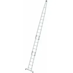 MUNK Aluminium-Glasreinigerleiter nivello®-Traverse 18 Sprossen