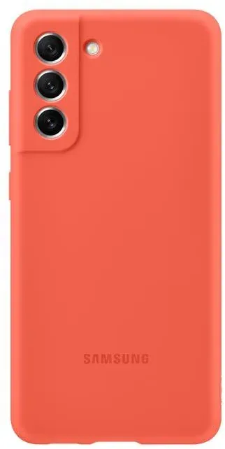 Samsung Silicone Smartphone Cover EF-PG990 für Galaxy S21 FE, Handy-Hülle, Silikon, Schutz Case, stoßfest, dünn und griffig, Rot | Zustand: Neu & original versiegelt