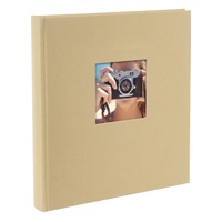 Goldbuch Fotoalbum Bella Vista 30x31 cm, 60 weiße Seiten, beige,Buchalbum