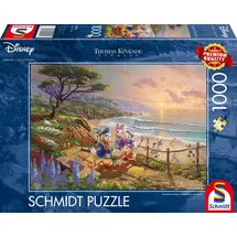 Schmidt Spiele Schmidt 59951 - Thomas Kinkade, Disney Donald and Daisy A Duck Day Afternoon, 1000 Teile