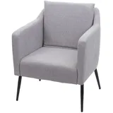 MCW Sessel Cocktailsessel Relaxsessel ~ Stoff/Textil hellgrau