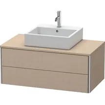 Duravit XSquare Waschtischunterbau wandhängend 100,0 x 54,8 cm, 2 Schubkästen, Leinen