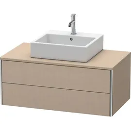 Duravit XSquare Waschtischunterbau wandhängend 100,0 x 54,8 cm, 2 Schubkästen, Leinen