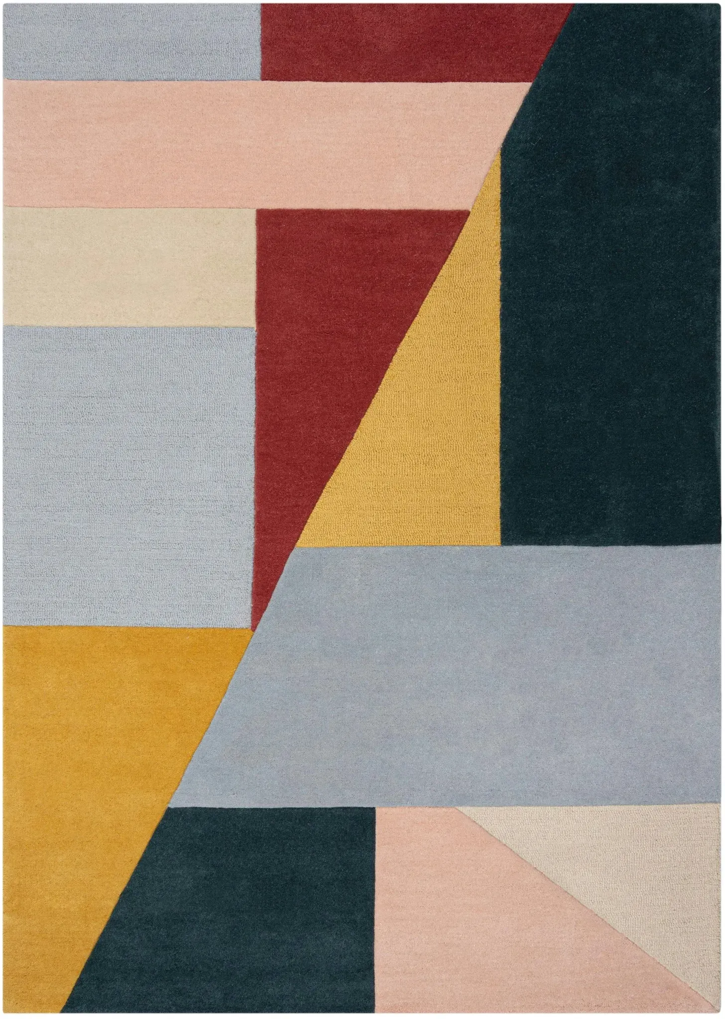 Stilvoller & Handgetufteter `Deben Kyle` Teppich in Multi-Kontrast. Farbe: Multi-Kontrast, 120x170 cm | Kadima Design