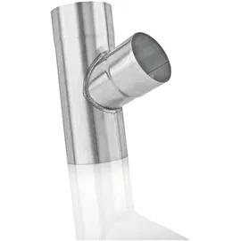 Grömo Fallrohrabzweig 72° Grömo, Zink, verschiedene Größen (Ausführung: Ø 87/60mm)