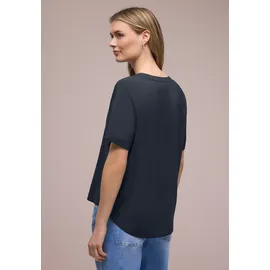 STREET ONE Kurzarmbluse Blau 38