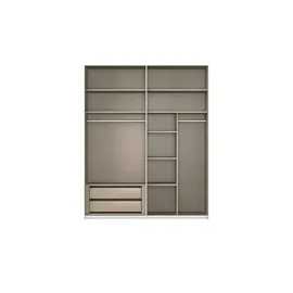 meinSchrank Schwebetürenschrank Regina 181 x 223 x 68 cm Grau