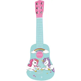 Lexibook Spielzeuggitarre Einhorn 53 cm 6 Saiten Rosa/Blau K205UNI