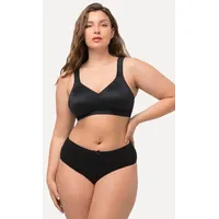 Ulla Popken Bügel-BH Mikrofaser-BH vorgeformte Cups atmungsaktiv schwarz 100