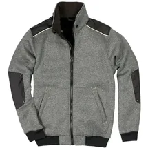 Neutrale Produktlinie Strick-Blouson Piering Gr. XL, grau-meliert