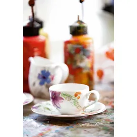 Villeroy & Boch Mariefleur Basic Kaffeetasse mit Untertasse 0,25 l Mehrfarbig 2 St.