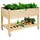 komfotteu Hochbeet Gartenbeet 120 x 59 x 84 cm Beige