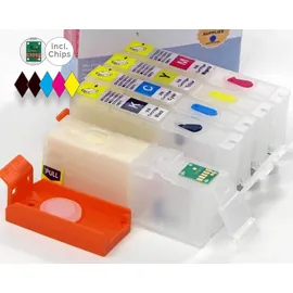 Octopus Befüllbare Fill In Patronen für Canon PGI-550, CLI-551 mit Autoresetchips