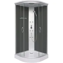SANOTECHNIK Punto Komplettdusche 215 x 90 cm Schwarz