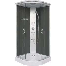 SANOTECHNIK Punto Komplettdusche 215 x 90 cm Schwarz