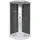 SANOTECHNIK Punto Komplettdusche 215 x 90 cm Schwarz