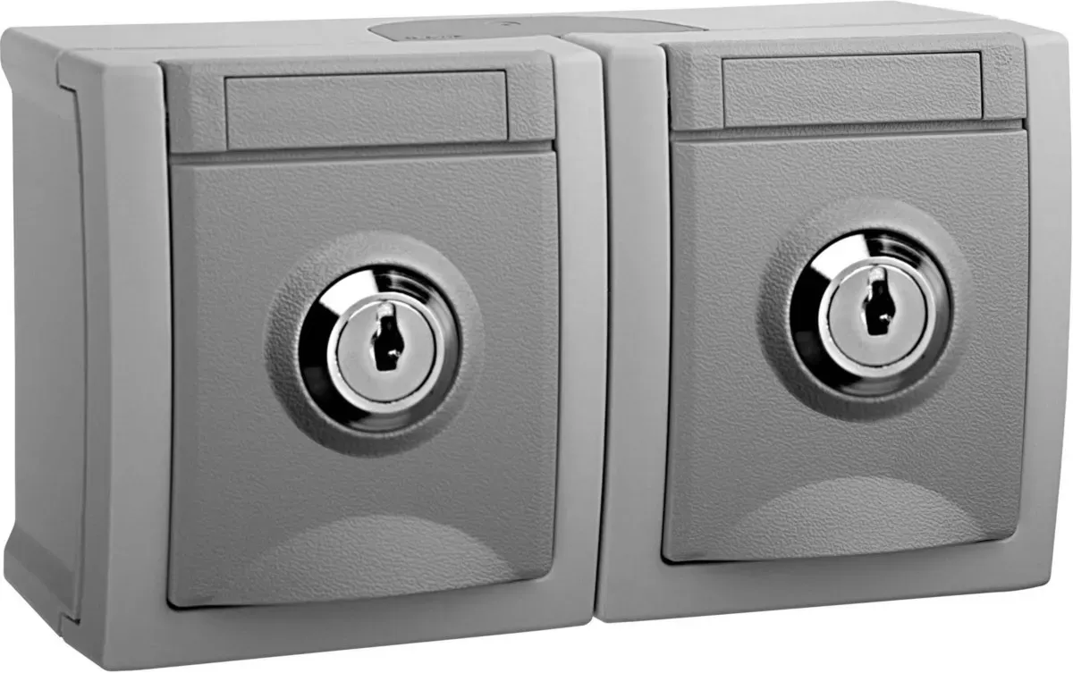 Panasonic Steckdose abschließb. 2-f. 90591075-DE