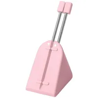 Deltaco GAMING PA85 Bungee Maus-Kabel-Halterung Pink Anpassbare Länge, Rutschfest