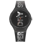 Superdry Herren Analog Quarz Uhr mit Silikon Armband SYG189B