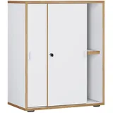 VCM Salia Aktenschrank 60 x 37 x 74 cm weiß