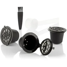 InnovaGoods Set mit 3 wiederverwendbaren Kaffeekapseln Silikon