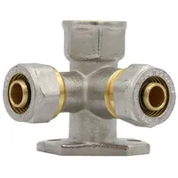 Pipetec Schraubfitting Wandscheibe 16mm 1/2 Zoll ig 90 Grad