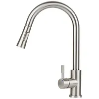 Wasserhahn Armatur Küche Mischbatterie Ausziehbar Armatur Brause Classic Silber