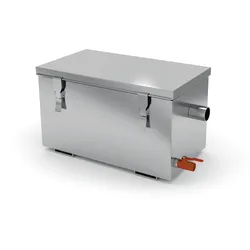 Fettabscheider 180 Liter; Schlammfang 45 Liter, Fettabscheideraum 135 Liter