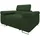Mirjan24 Sessel Torezio Cord 134 x 90 x 102 cm Grün mit einstellbaren Kopfstützen