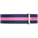 Daniel Wellington Classic Winchester, Blau-rosa/Roségold Uhrenarmband, 18mm, NATO, für Damen und Herren