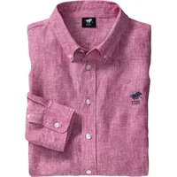 Polo Sylt Herren Baumwoll-Leinen-Mix Hemd langarm