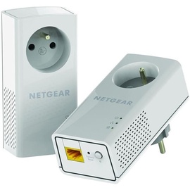 Netgear Pack mit 2 Adaptern 2000 Mbit / s - 2 Ports 10/100/1000 RJ45 - Mit integriertem Stecker PLP2000-100FRS