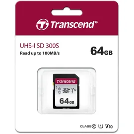 Transcend SDC300S SDXC Class 10 U1 V10 64 GB