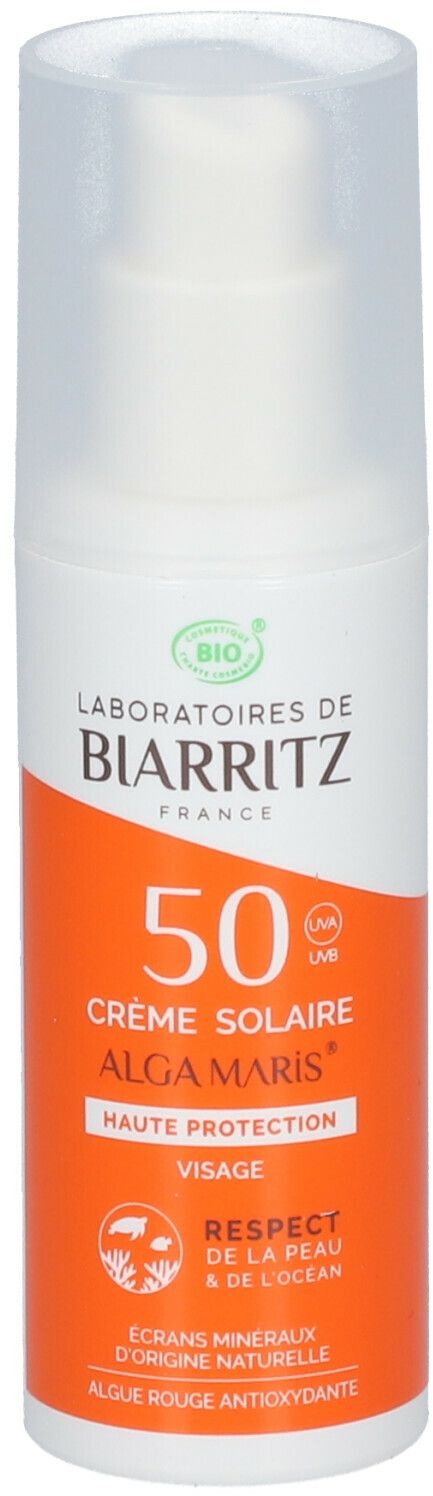 Laboratoires de BIARRITZ Alga Maris® Crème Solaire Visage SPF50 50 ml crème protection solaire