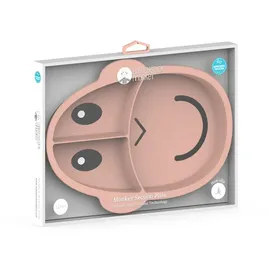 MATCHSTICK MONKEY Essenszeit Esslernteller mit Unterteilung Affe