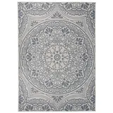 vidaXL Outdoor-Teppich 140 x 200 cm blaues muster