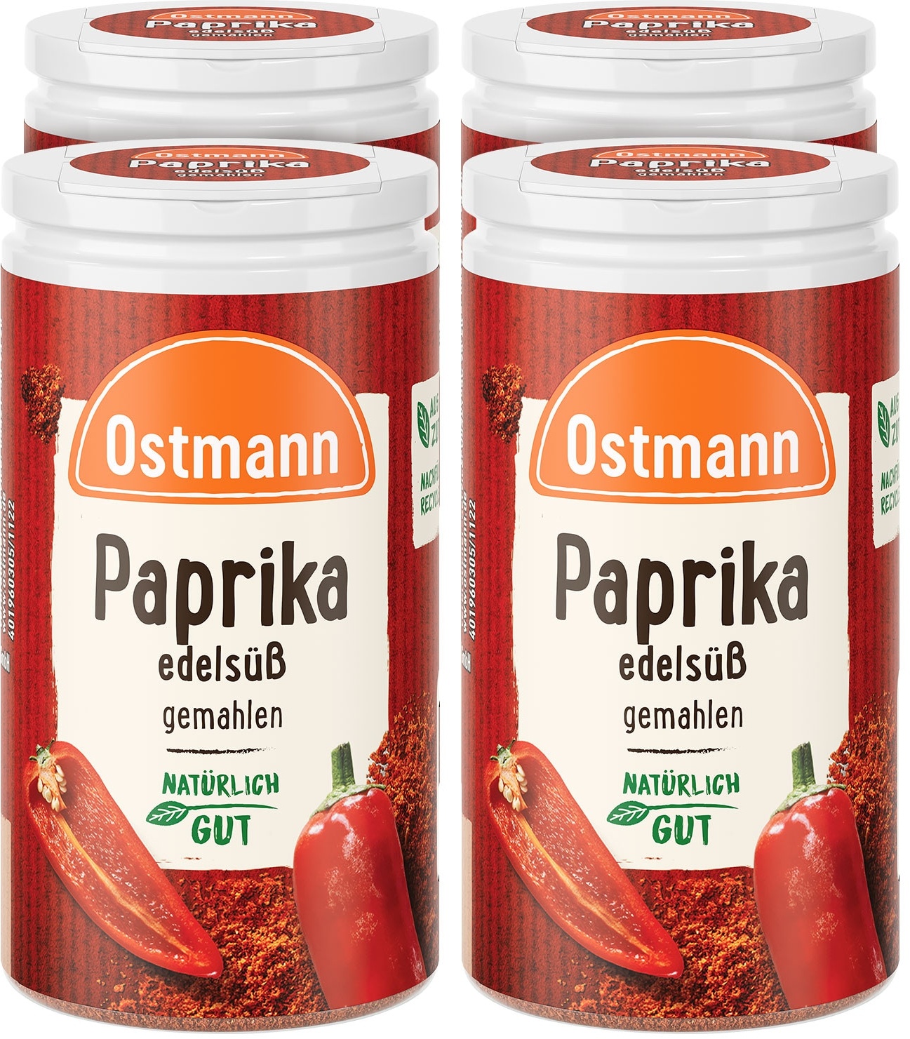 Ostmann Paprika edelsüß Streuer 35 g, 4er Pack