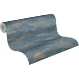 A.S. Création A.S. Creation Vliestapete Abstrakt Landschaft 10,05 m x 0,53 m Dunkelblau FSC®