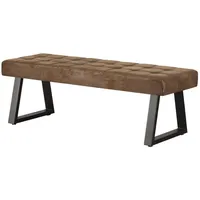 B&D home Sitzbank Braun, 3-Sitzer, 140x48x48 cm, Esszimmer, Bänke,