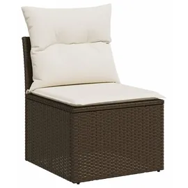 vidaXL Sofa Set 7-tlg. braun/creme