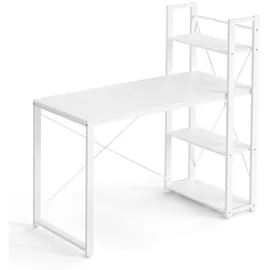 VASAGLE Schreibtisch 120 / 137,2 cm Weiß
