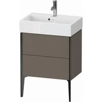 Duravit XViu Waschtisch-Unterschrank XV44580B290 58,4x38,4x49,3cm, 2 Auszüge, schwarz matt,