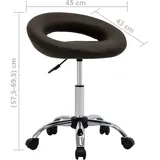 vidaXL Esszimmerstuhl Drehbar Braun Kunstleder
