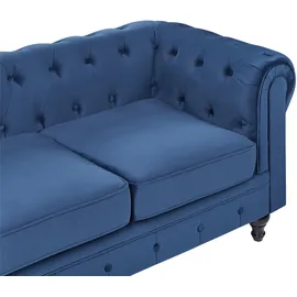 Beliani Sofa 3-Sitzer Chesterfield