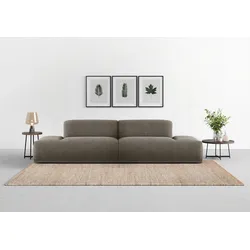 Big-Sofa TRENDMANUFAKTUR "Braga, toller Sitzkomfort, Designsofa", grau (beluga), B:300cm H:72cm T:107cm, 100% Polyester, Sofas, in moderner Optik, mit hochwertigem Kaltschaum