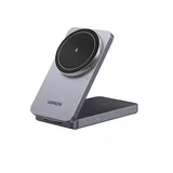 UGREEN 2-In-1 Magnetic Wireless Charger Grey