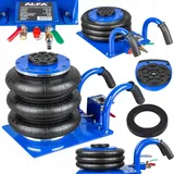 Pneumatischer Wagenheber 3,5T mit kurzen Griff Pulverlackiert Rangierwagenheber Luftkissen SET mit Gimmiauflage