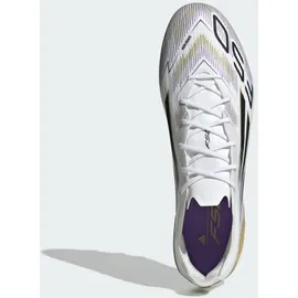 adidas F50 Elite AG Fußballschuhe - Ftwr White / Core Black / Gold Met - 44
