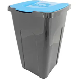 Centi Abfalltonne Recycling 50 l Schwarz